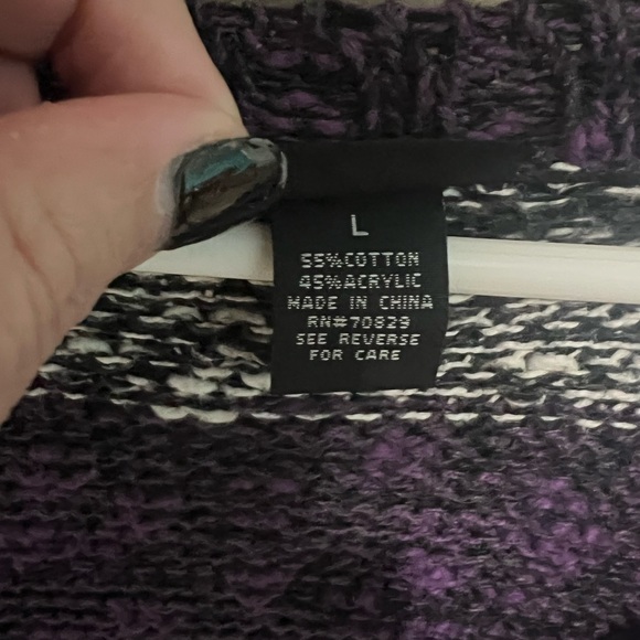 Rue21 size large button up sweater - Picture 2 of 2